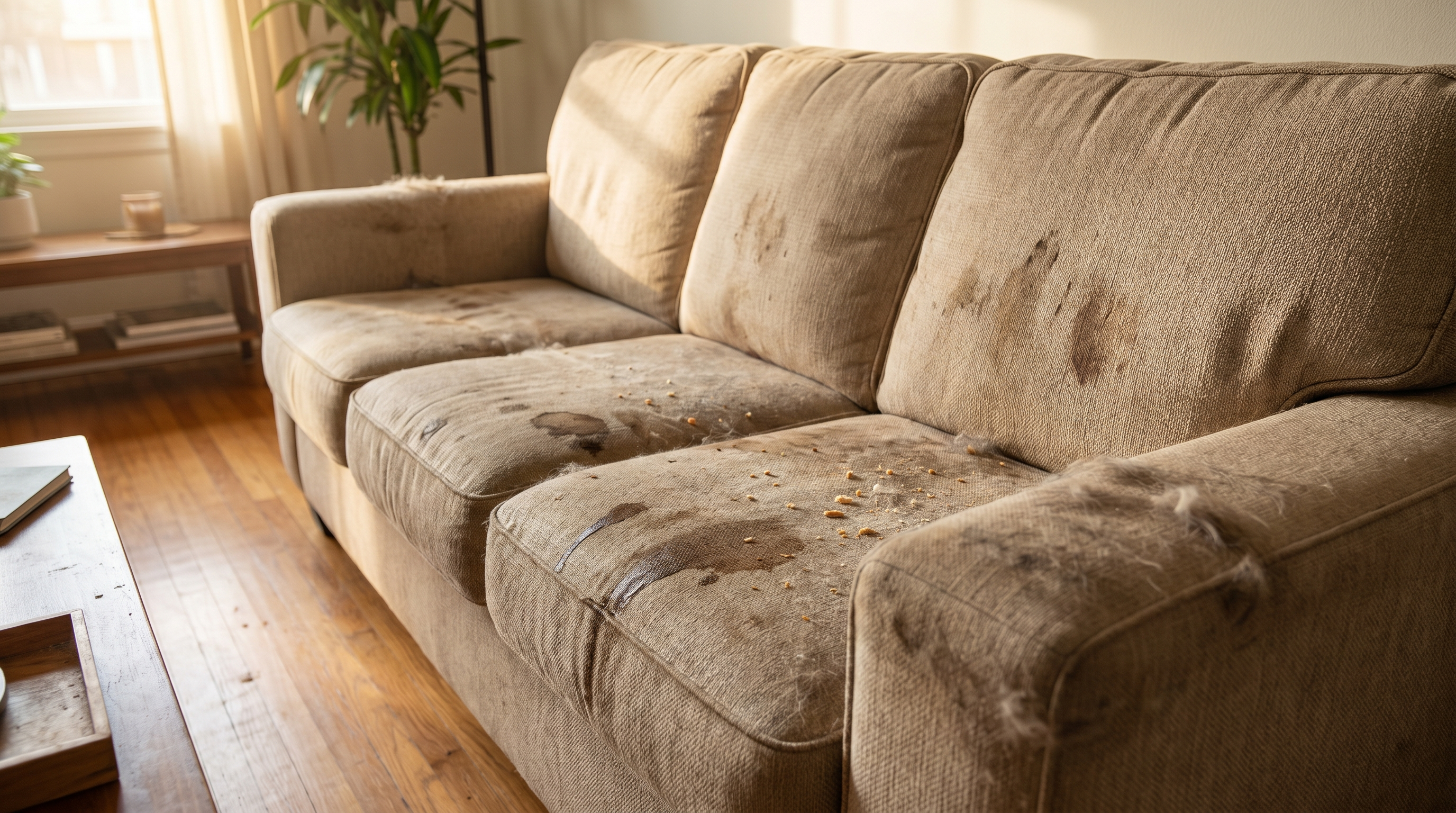 Sofa before HYLA cleaning